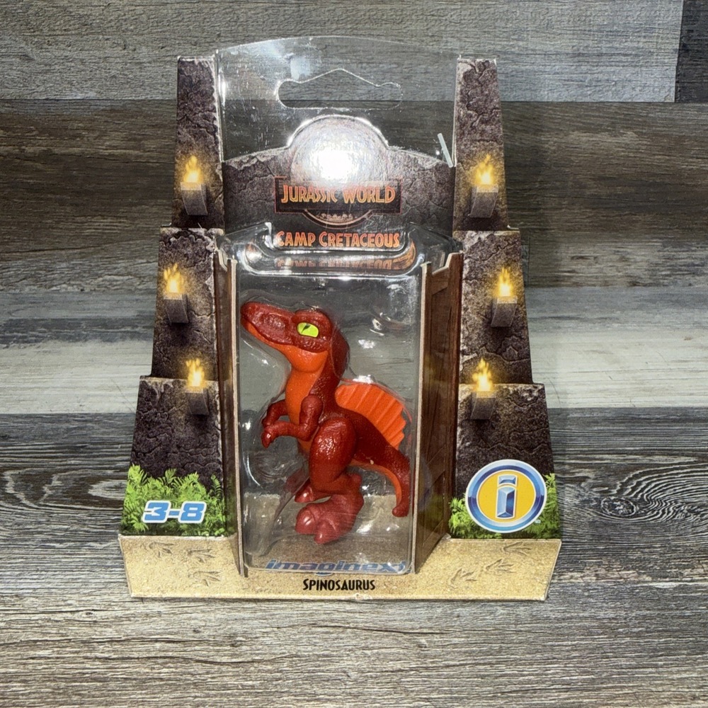 Jurassic World Imaginext Fisher Price Camp Cretaceous Mini Fig Spinosaurus NEW